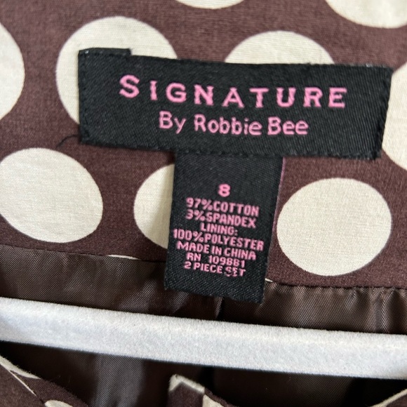 Signature by Robbie Bee women’s polka dot lightweight jacket size 8 - Picture 9 of 13